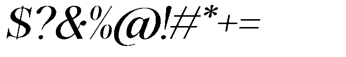 Magerist Medium Expanded Italic Font OTHER CHARS