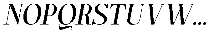 Magerist Medium Expanded Italic Font UPPERCASE