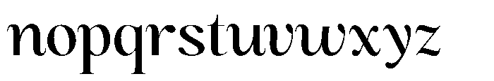 Magerist Medium Expanded Plain Font LOWERCASE