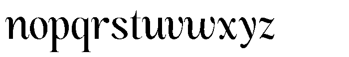Magerist Medium Plain Font LOWERCASE
