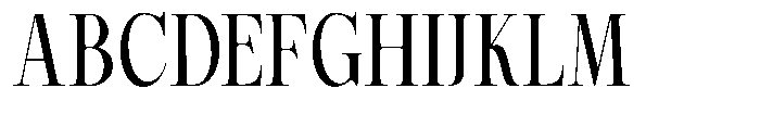 Magerist Medium Semi Condensed Plain Font UPPERCASE