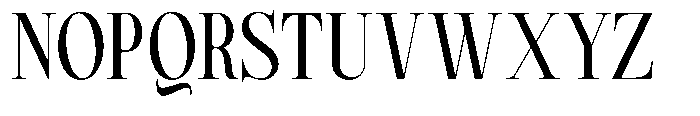 Magerist Medium Semi Condensed Plain Font UPPERCASE