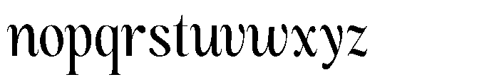 Magerist Medium Semi Condensed Plain Font LOWERCASE