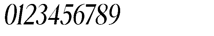 Magerist Medium Semi Condensed Slant Font OTHER CHARS