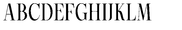 Magerist Medium Semi Condensed Font UPPERCASE