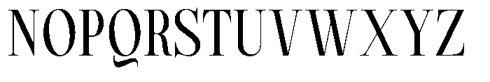 Magerist Medium Semi Condensed Font UPPERCASE