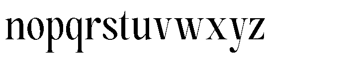 Magerist Medium Semi Condensed Font LOWERCASE