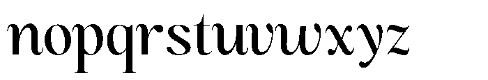 Magerist Medium Semi Expanded Plain Font LOWERCASE
