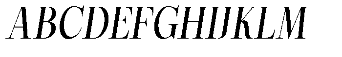 Magerist Medium Slant Font UPPERCASE