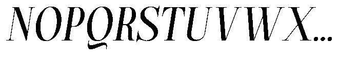 Magerist Medium Slant Font UPPERCASE