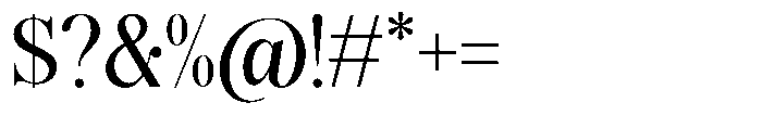 Magerist Medium Font OTHER CHARS