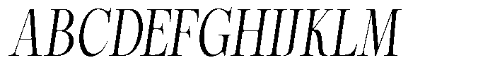 Magerist Semi Condensed Italic Font UPPERCASE