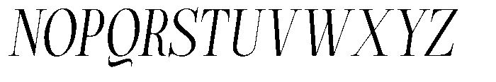 Magerist Semi Condensed Italic Font UPPERCASE