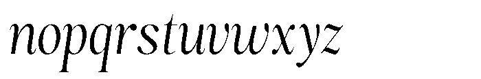 Magerist Semi Condensed Italic Font LOWERCASE