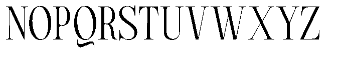 Magerist Semi Condensed Plain Font UPPERCASE