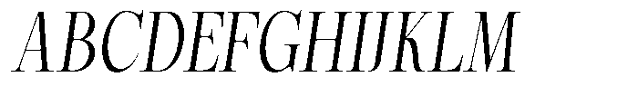 Magerist Semi Condensed Slant Font UPPERCASE