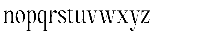 Magerist Semi Condensed Font LOWERCASE