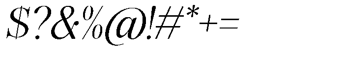 Magerist Semi Expanded Italic Font OTHER CHARS