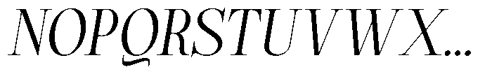 Magerist Semi Expanded Italic Font UPPERCASE