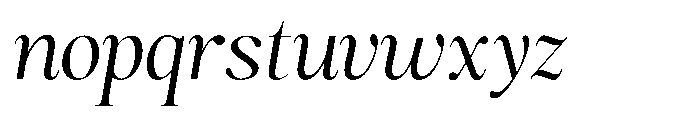 Magerist Semi Expanded Italic Font LOWERCASE