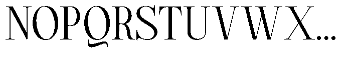 Magerist Semi Expanded Plain Font UPPERCASE