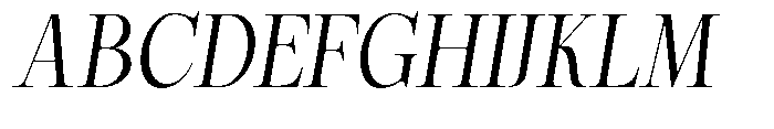 Magerist Semi Expanded Slant Font UPPERCASE