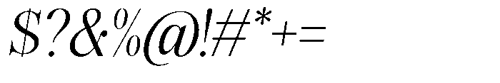 Magerist Slant Font OTHER CHARS