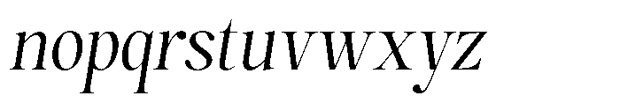 Magerist Slant Font LOWERCASE