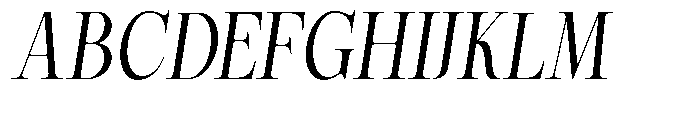 Magerist Var Extra Light Italic Font UPPERCASE