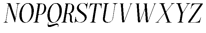 Magerist Var Extra Light Italic Font UPPERCASE
