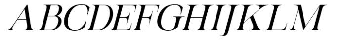 Magerla Serif Italic Font UPPERCASE