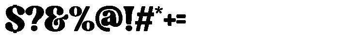 Magic Display Font OTHER CHARS