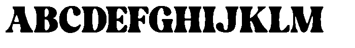 Magic Display Font UPPERCASE