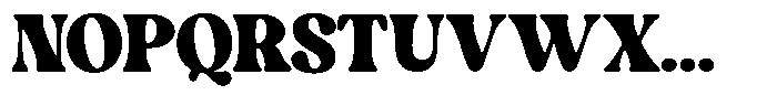Magic Display Font UPPERCASE