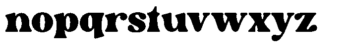 Magic Display Font LOWERCASE