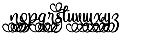 Magic Heart Swash Bold Font LOWERCASE