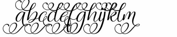 Magic Heart Swash Italic Font LOWERCASE