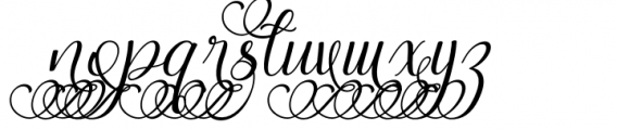 Magic Heart Swash Italic Font LOWERCASE