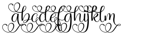 Magic Heart Swash Regular Font LOWERCASE