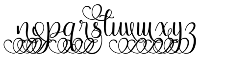 Magic Heart Swash Regular Font LOWERCASE