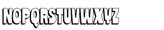 Magic Munchs Regular Shaded Font LOWERCASE