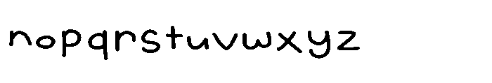 Magic Paw SL Magic Paw Bold Font LOWERCASE