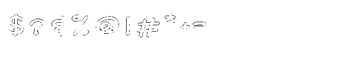 Magic Paw SL Magic Paw Outline Bold Font OTHER CHARS