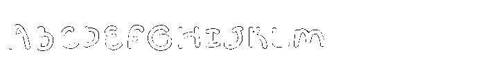 Magic Paw SL Magic Paw Outline Bold Font UPPERCASE