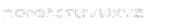 Magic Paw SL Magic Paw Outline Bold Font UPPERCASE
