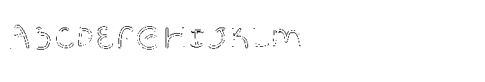 Magic Paw SL Magic Paw Outline Light Font UPPERCASE