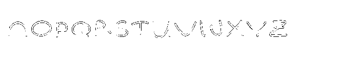 Magic Paw SL Magic Paw Outline Light Font UPPERCASE