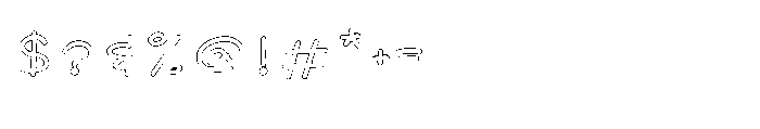 Magic Paw SL Magic Paw Outline Regular Font OTHER CHARS