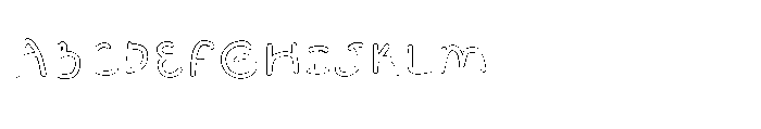 Magic Paw SL Magic Paw Outline Regular Font UPPERCASE