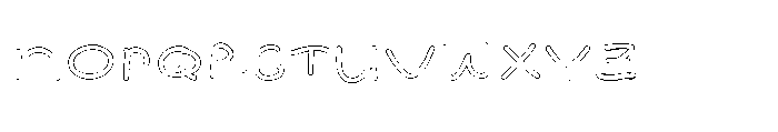 Magic Paw SL Magic Paw Outline Regular Font UPPERCASE
